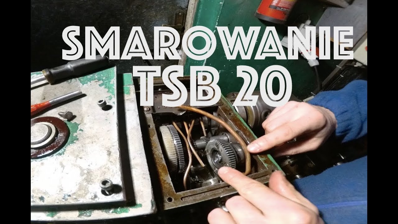 Tokarka TSB 20 - smarowanie wrzeciennika, pompa oleju, odpowietrzenie układu
