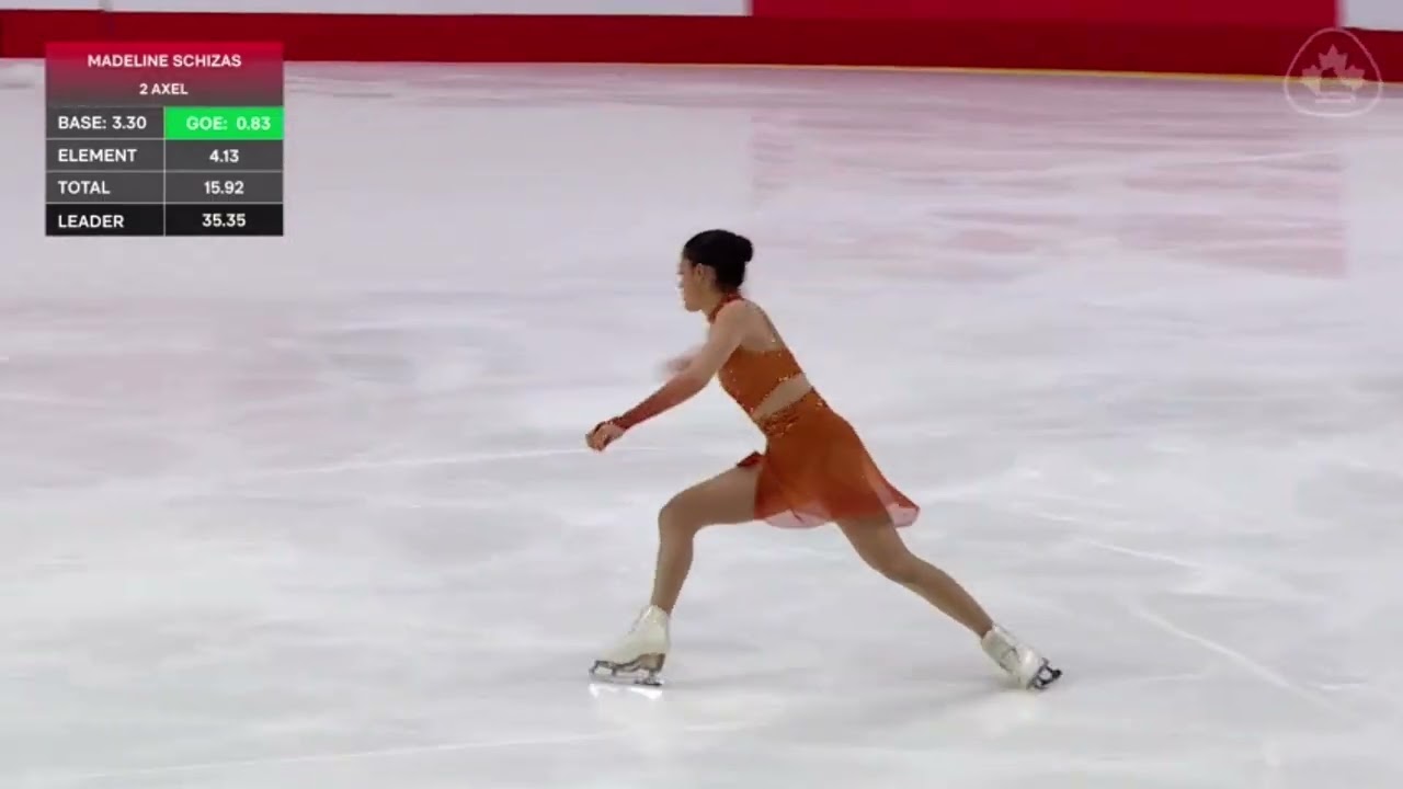 2026 Canadian National Figure Skating Championships. Senior Women SP. Madeline Schizas