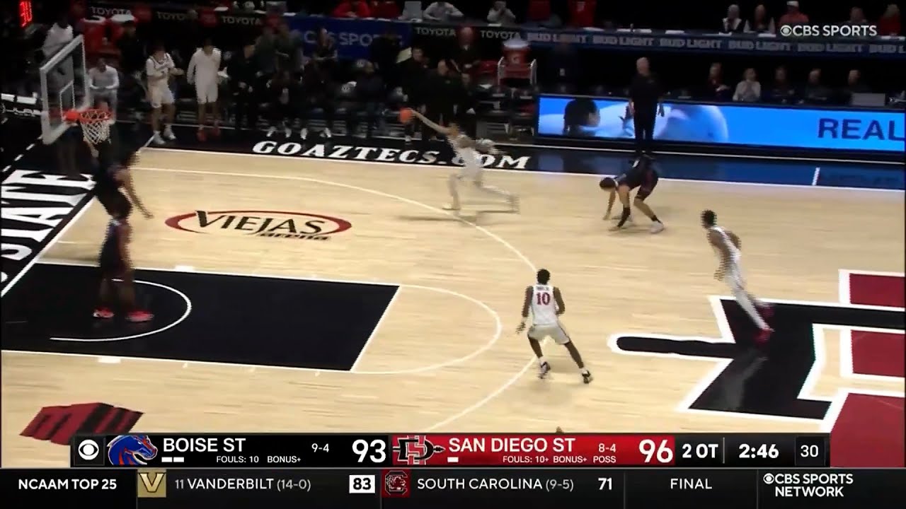 SDSU MEN'S HOOPS HIGHLIGHTS: AZTECS 110, BOISE STATE 107 (3 OT) - JAN 3, 2026