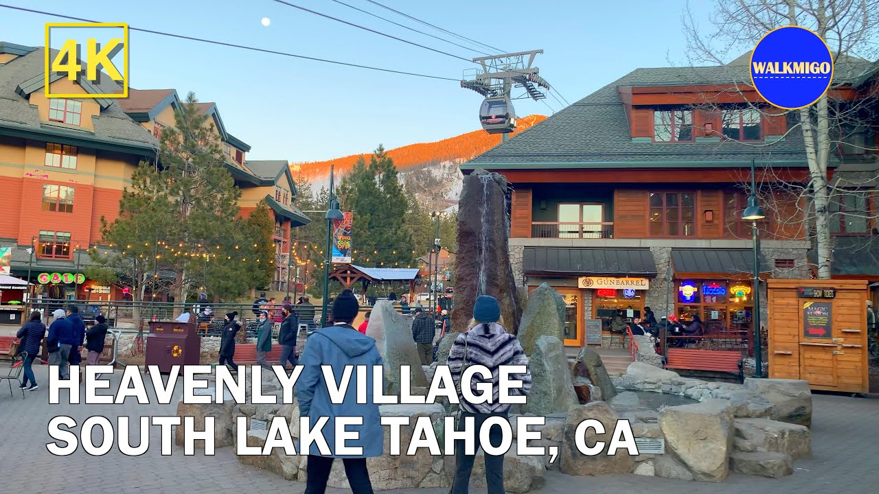 Before Winter Goes Away | South Lake Tahoe | Ski Resort | California | 4K - Walking Tour