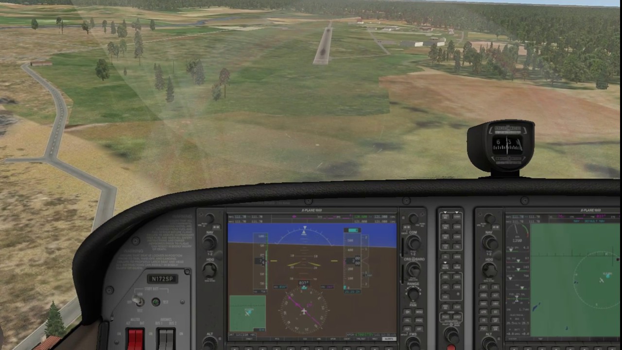 Учебный фильм - Полет по кругу Cessna 172S. Аэродром 