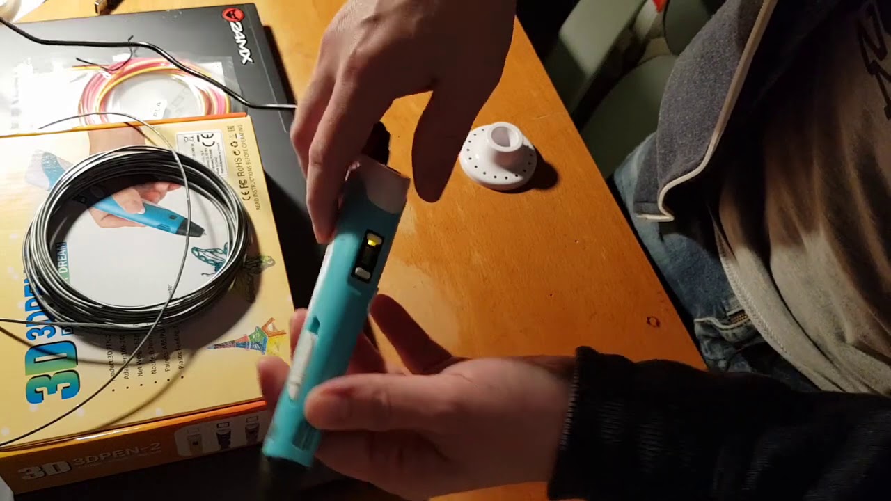 3D Pen-2  Sprawdzam zawartość opakowania i próbnie odpalam