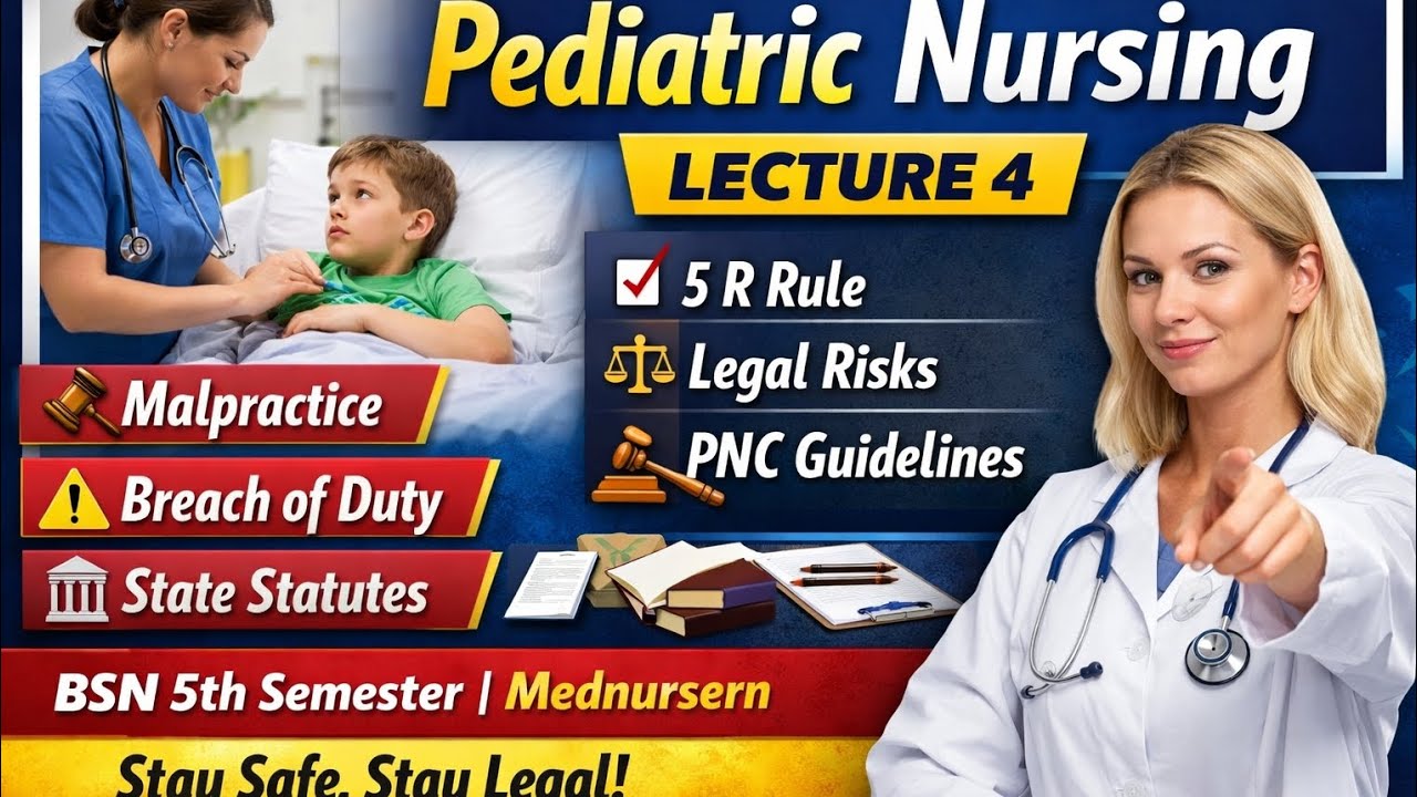 Malpractice, Breach of Duty & State Statutes| 5R rules |PHN BSN 5th Semester | #mednursern #phn 