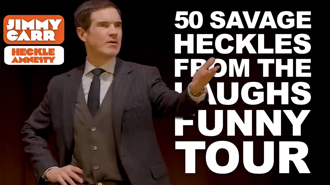 50 Savage Heckles from Jimmy Carr’s Laughs Funny Tour!