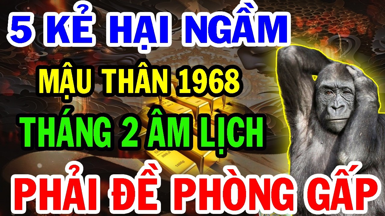 Chuyện Gì Sẽ Xảy Ra Với Tuổi MẬU THÂN 1968 Tháng 2 Âm Lịch, Bạn Sẽ Bất Ngờ Khi Biết Sự Thật Này.