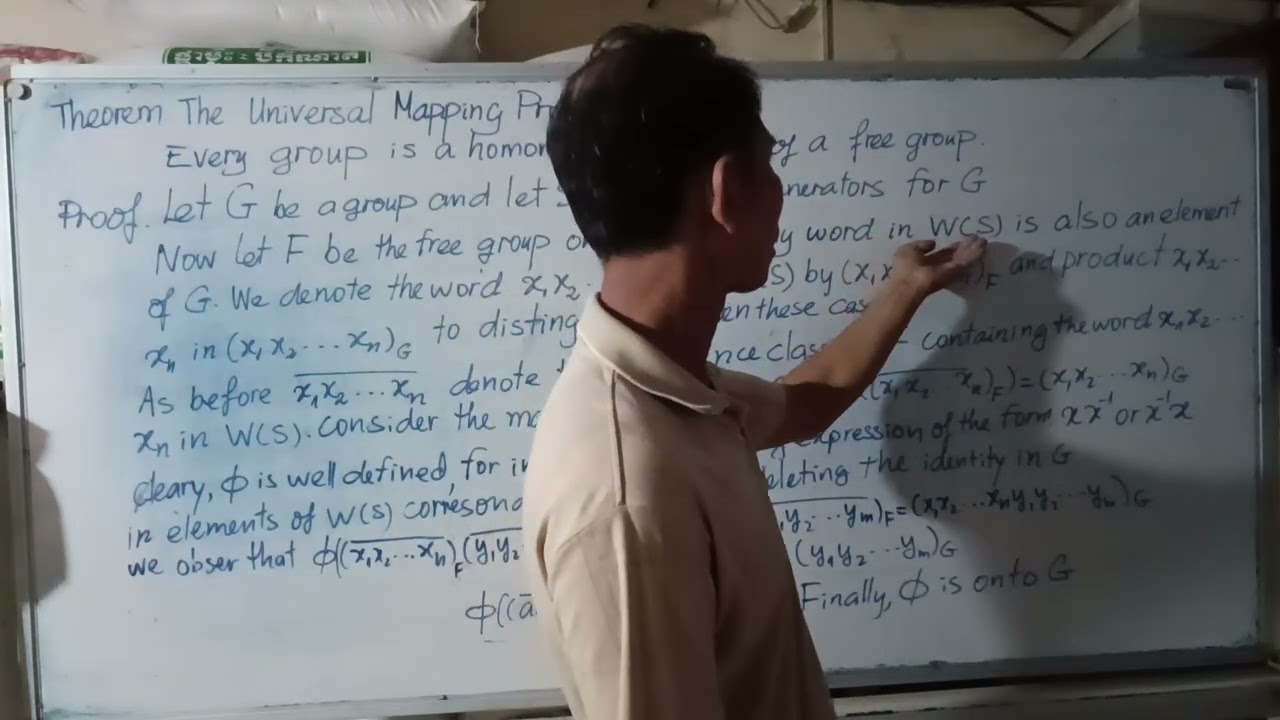 Theorem The universal Mapping Property