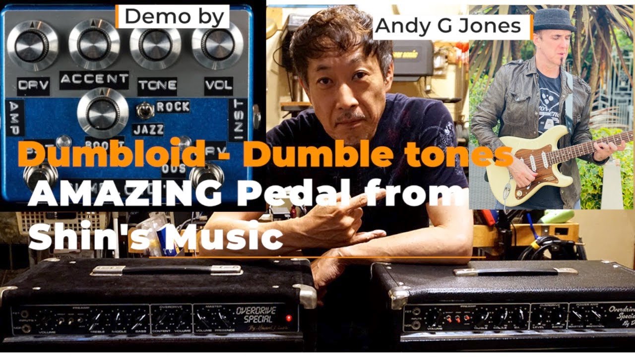 Andy G Jones (ex Van Morrison) tries Shin's Music Dumbloid pedal - Cornell Plexi 45/50 head/cab
