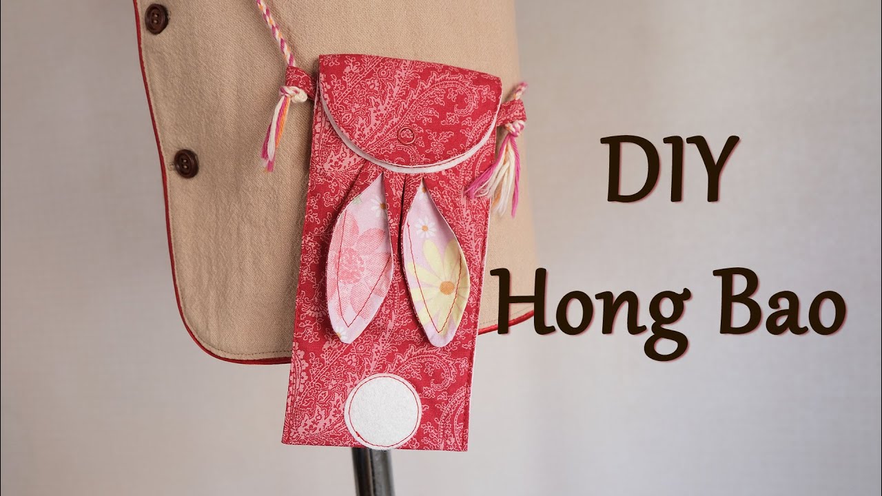 DIY Hong Bao, Chinese Red Envelope for 2023, the Year of Rabbit