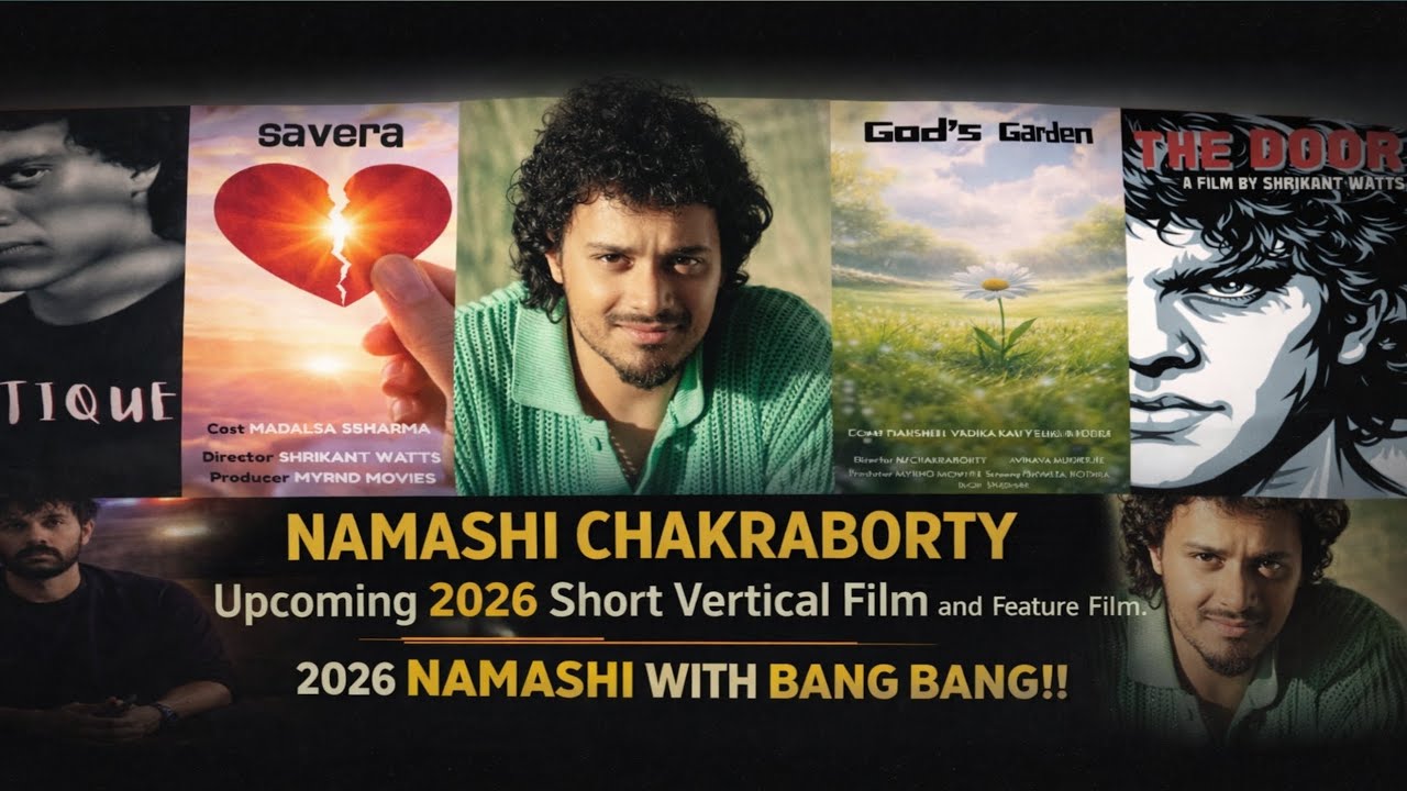 MITHUN CHAKRABORTY'S SON NAMASHI CHAKRABORTY 2026 UPCOMING 5 SHORTS MOVIES LIST WITH BANG BANG