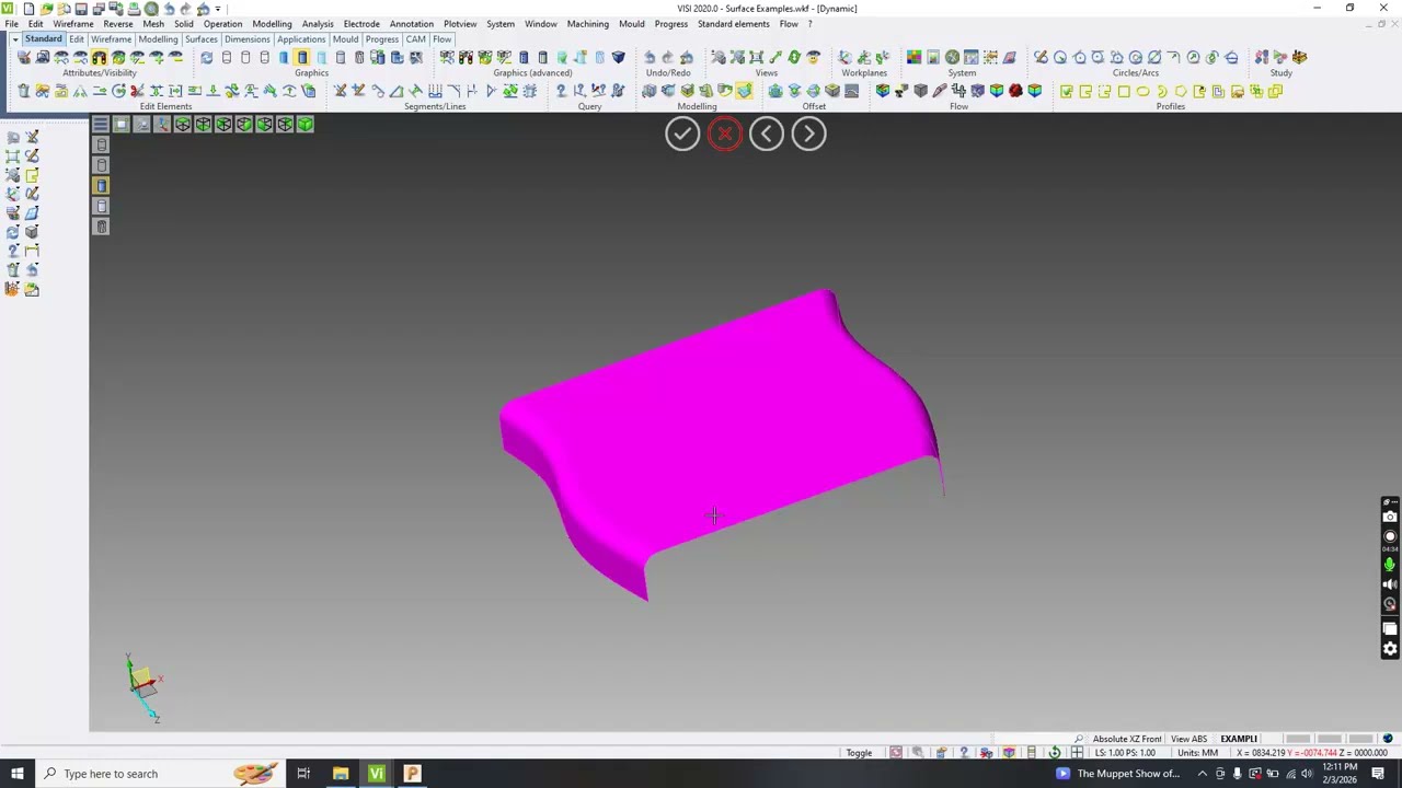 Visi 2020 auto surface area 