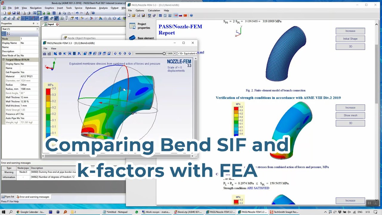 Comparing Bend SIF and k-factors with FEA (finite element analysis)