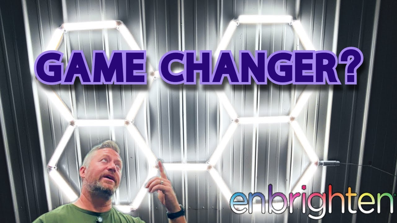 Я заменил старые лампы в магазине на ЭТО! Обзор светильника Enbrighten Hexagon