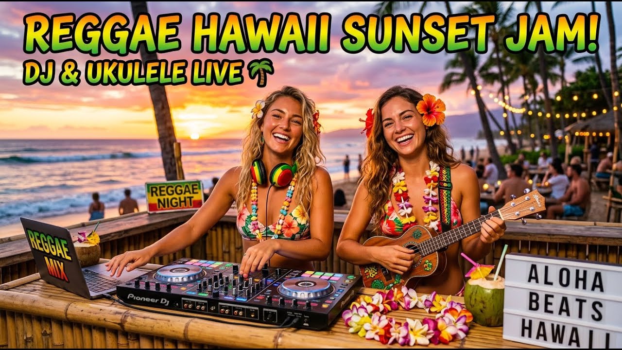 Hawaiian Reggae Mix 🌊 Island Reggae Chillout for Stress Relief