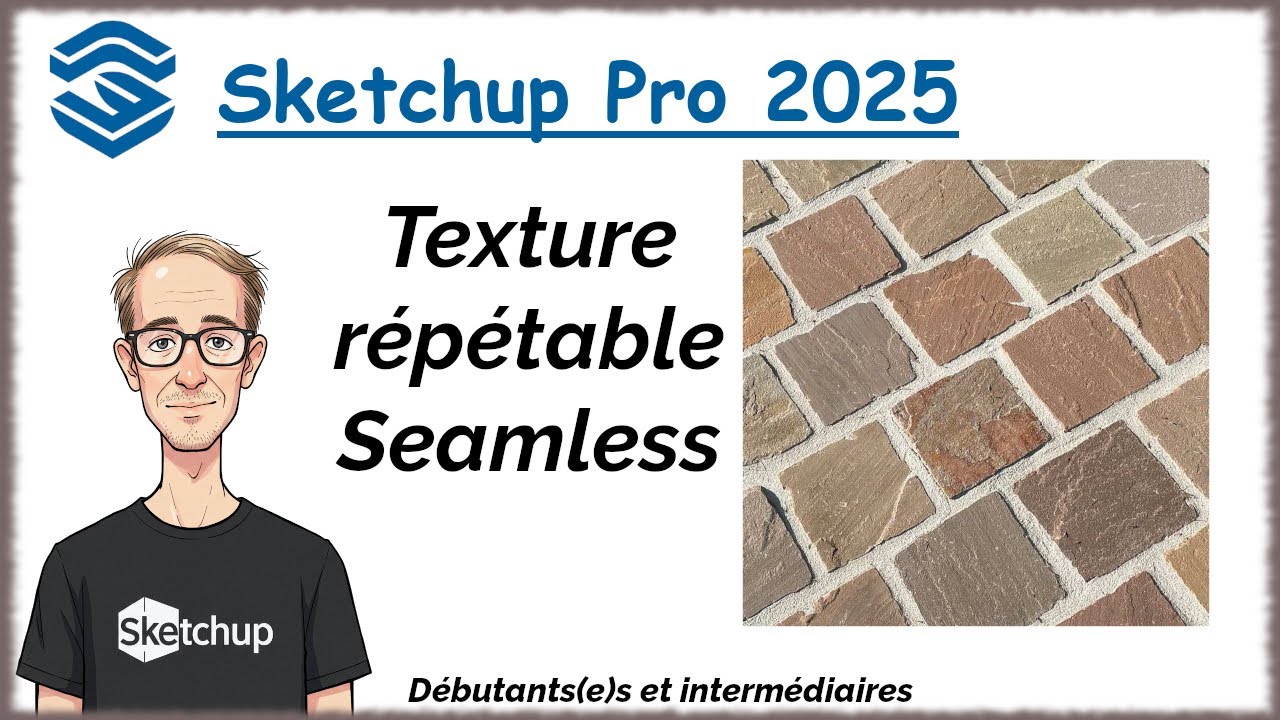 Sketchup Tuto français - Comment créer une texture répétable ou seamless (Episode 01)