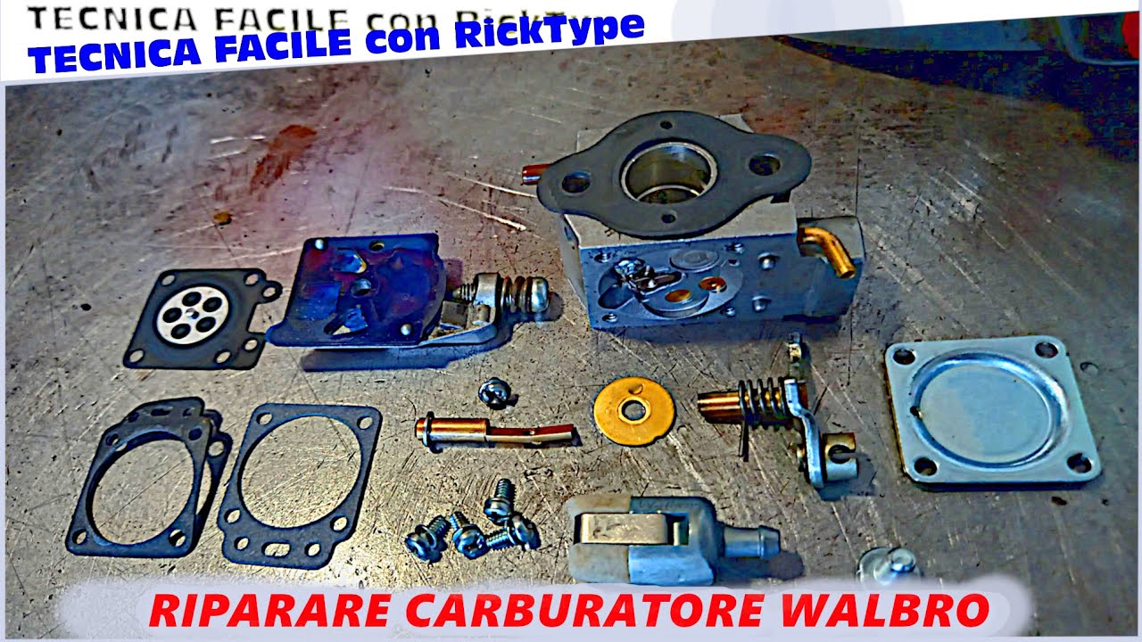 Decespugliatore: riparazione carburatore Walbro