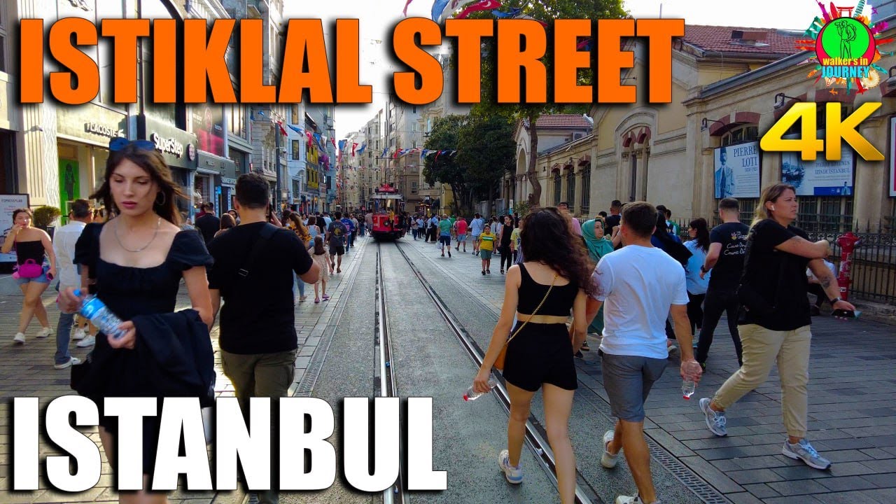 Istiklal Street: Istanbul's Vibrant Heart Walking Tour 4K