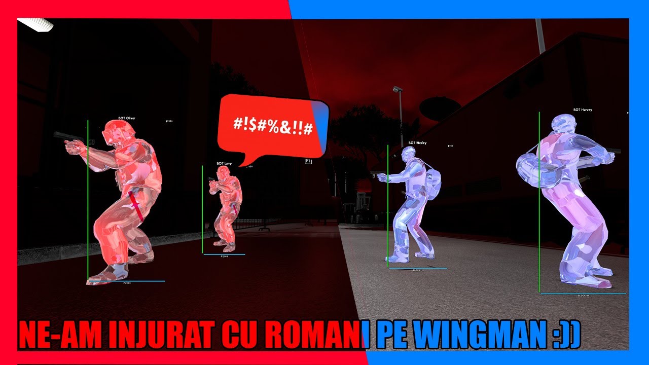 NE-AM INJURAT CU ROMANI PE WINGMAN :)) - CS:GO Wingman HACKING w/Darius2k