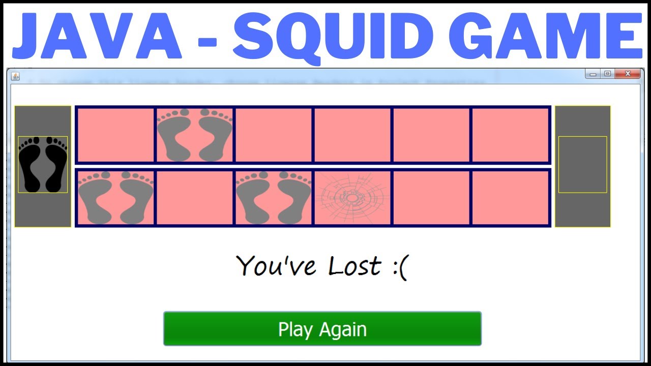 Java Project Tutorial - How To Create Squid Game Glass Bridge In Java NetBeans [ With Source Code ]