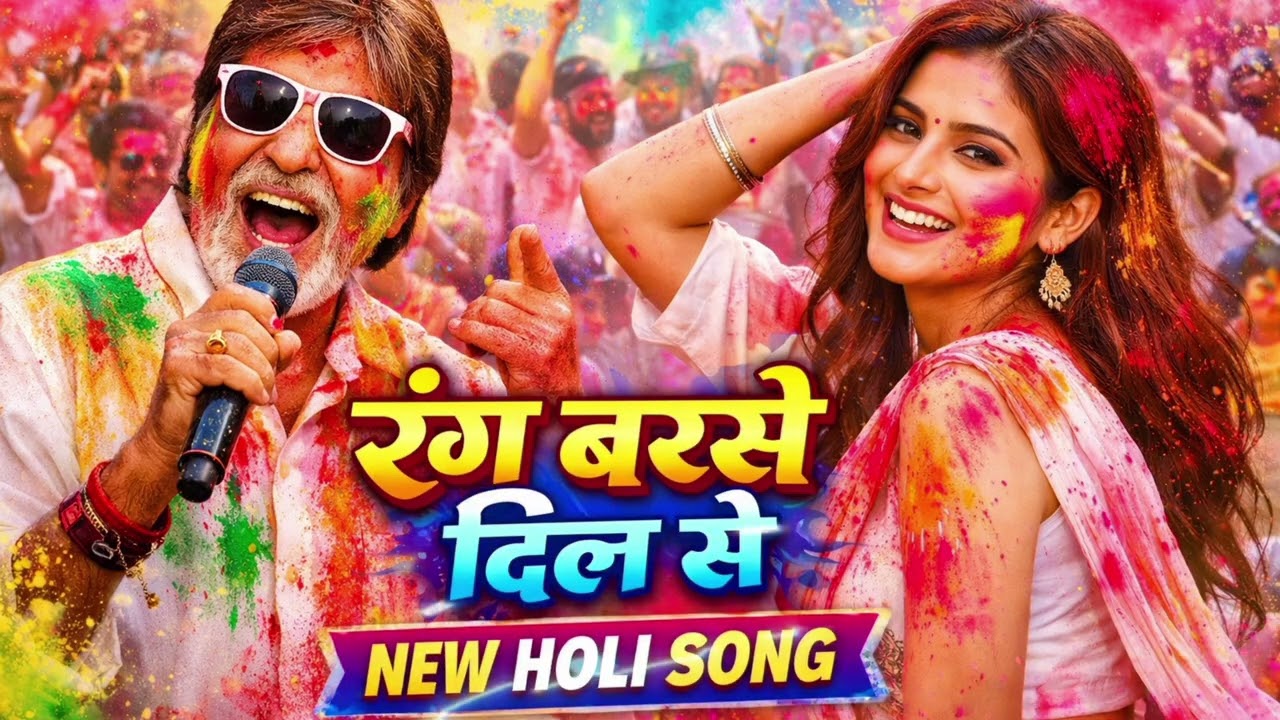 होली स्पेशल 2026 🎨 रंग बरसे दिल से | Romantic Holi Song | Full HD