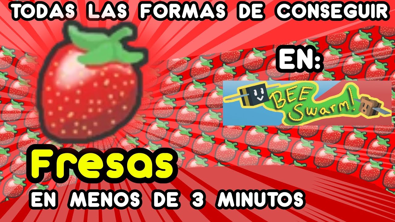 TODA LAS FORMAS DE CONSEGUIR FRESAS EN BEE SWARM SIMULATOR EN MENOS DE 3 MINUTOS