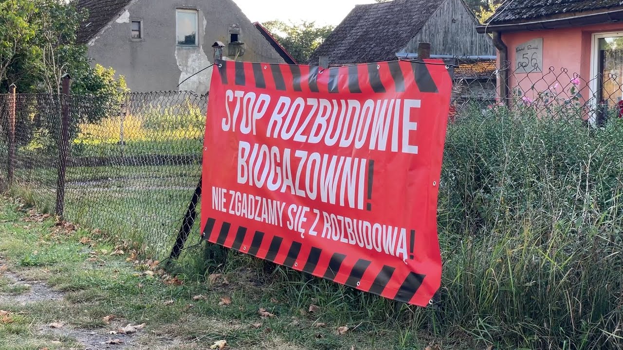 Stop rozbudowie biogazowni - protest mieszkańców Turowa