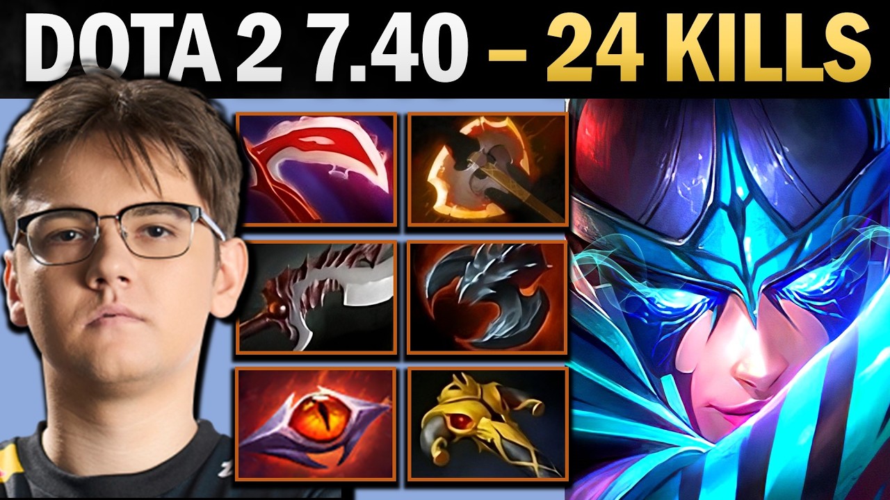 Phantom Assassin Pro Carry with 24 Kills and Battlefury - Dota 2 Gameplay