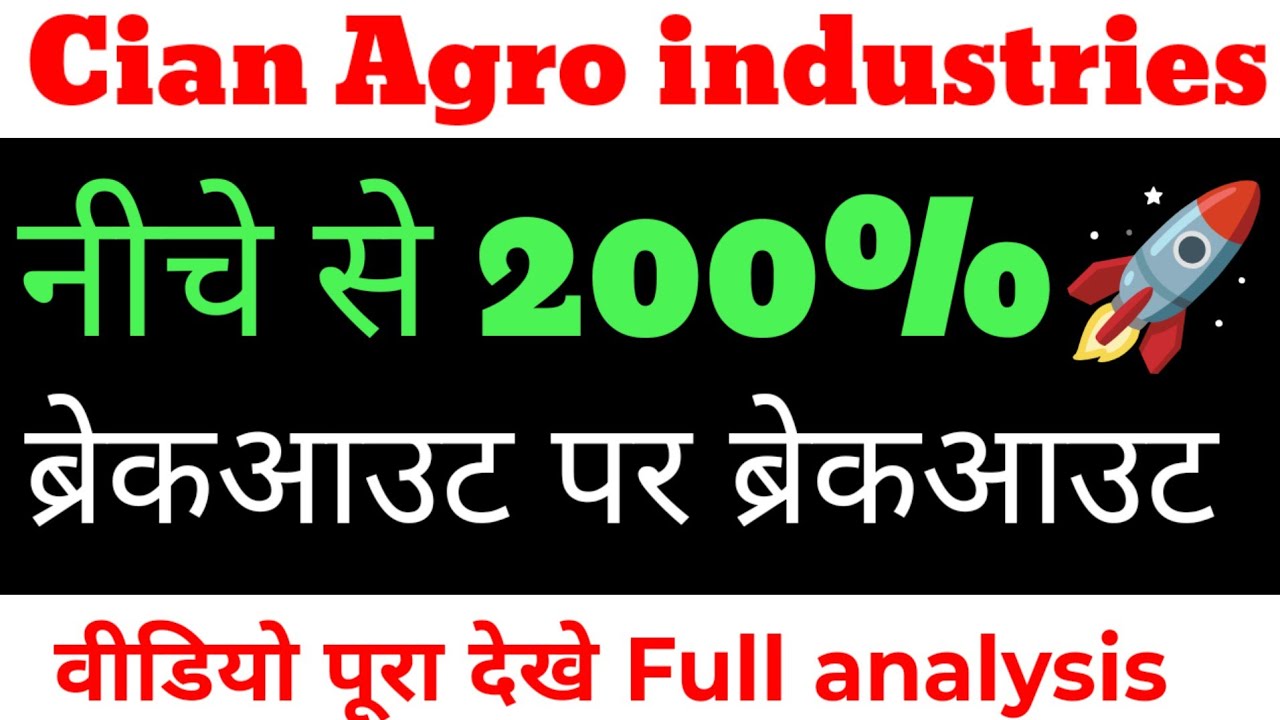 Cian Agro industries share latest news | cian agro industries share news | cian agro share news