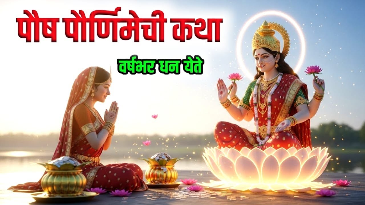 पौष पौर्णिमेची  कथा फक्त | ऐकल्याने वर्षभर धन येते | PAUSH PORNIMA