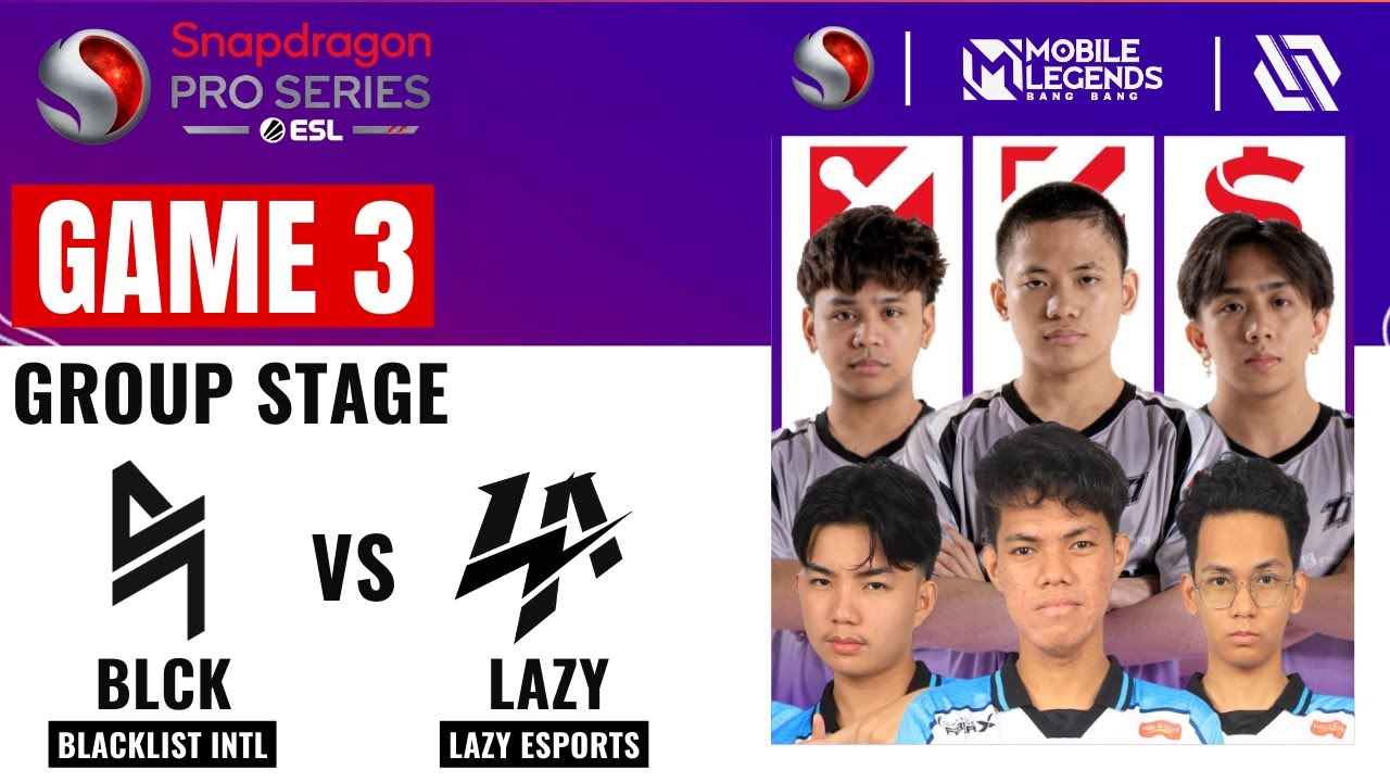 BLCK VS LAZY GAME 3 | BLACKLIST INTERNATIONAL vs LAZY ESPORTS GAME 3 | SNAPDRAGON MOBILE CHALLENGE