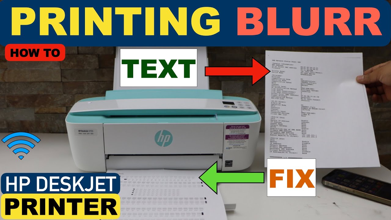 HP Printer Printing Blurry Text.