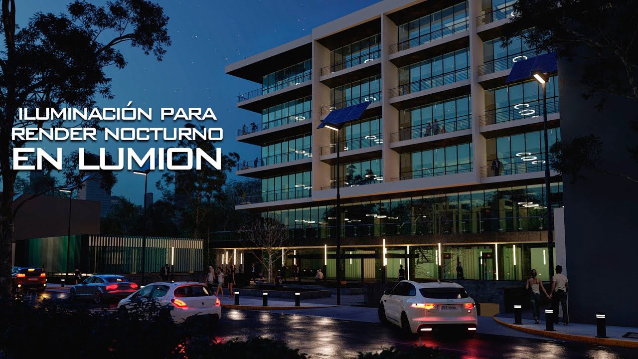 ILUMINACIÓN PARA RENDER NOCTURNO EN LUMION 10