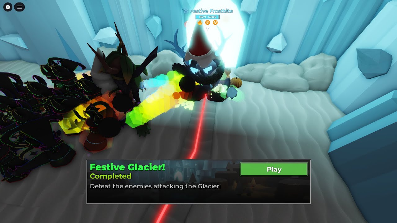 Festive Glacier! Tower Heroes Weekly Challenge