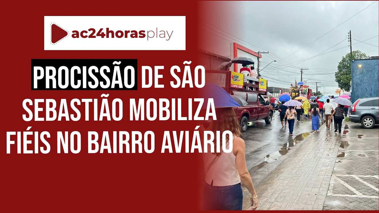 Procissão de São Sebastião reúne multidão e toma ruas do bairro Aviário