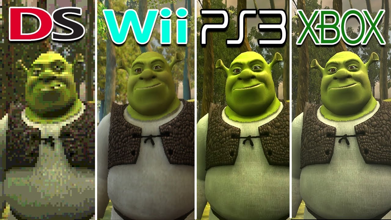 Shrek Forever After (2010) DS vs Wii vs PS3 vs XBOX 360 (Which One is Better?)