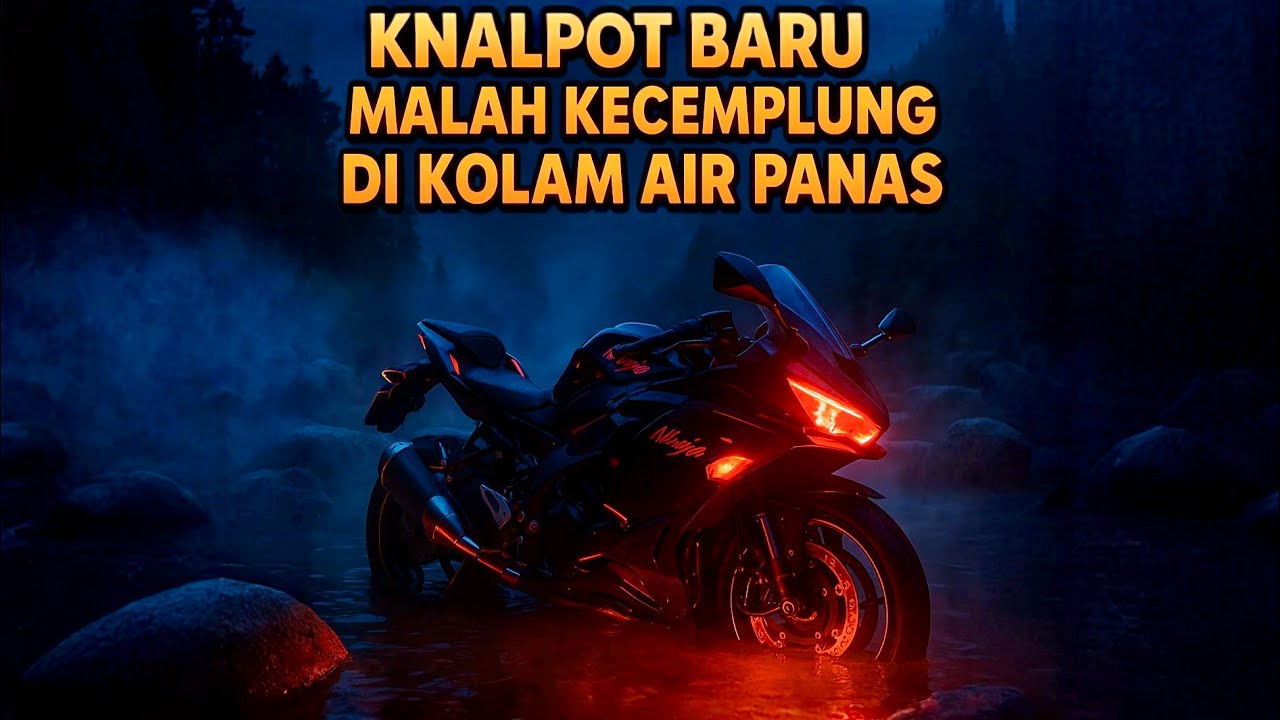 Nyobain Knalpot Baru di ZX25R Sekalian Nightride ke Pacet, Malah Kecemplung di Pemandian Air Panas