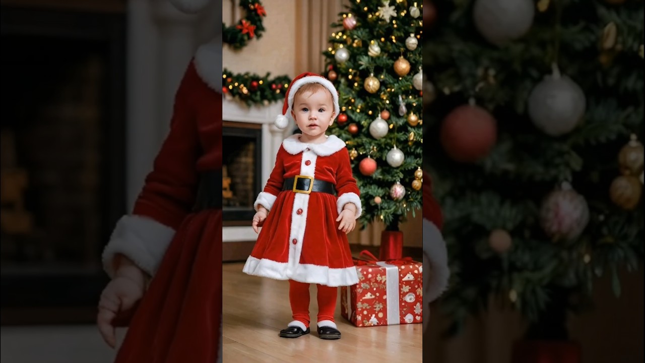 Cute baby doll for Christmas Eve | Merry Christmas | ai generated #shorts #trending #toys #doltoys