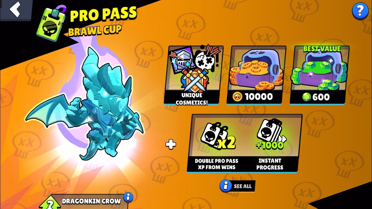This New PRO PASS is Unbelievable!!🤯 + Dragon Crow Skin Gameplay! - Brawl Stars