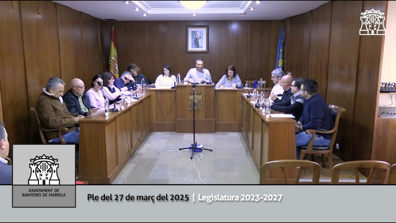 Ple del 27 de març del 2025 | Legislatura 2023-2027