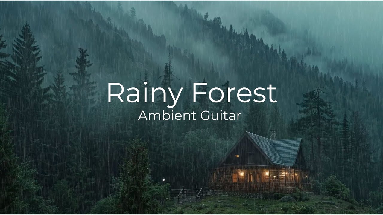 Rainy Forest • 1 Hour of Hopeful Ambient Guitar & Piano Music for #relaxation and #focus