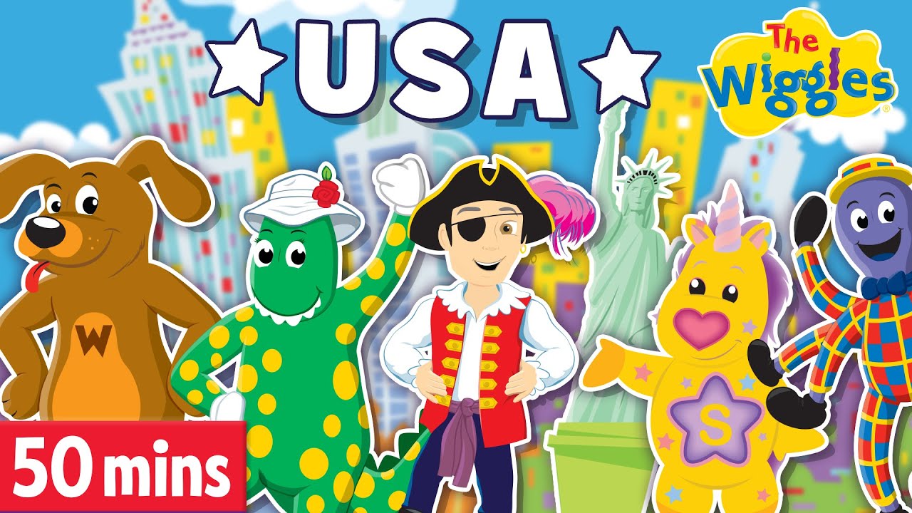 The Wiggles visit America! | G'Day USA | Kids Songs and Nursery Rhymes
