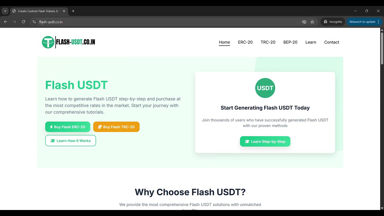 Лучший сайт для Flash USDT | $1000 FLASH USDT ВСЕГО ЗА $10 &mdash; Без затрат на ПО
