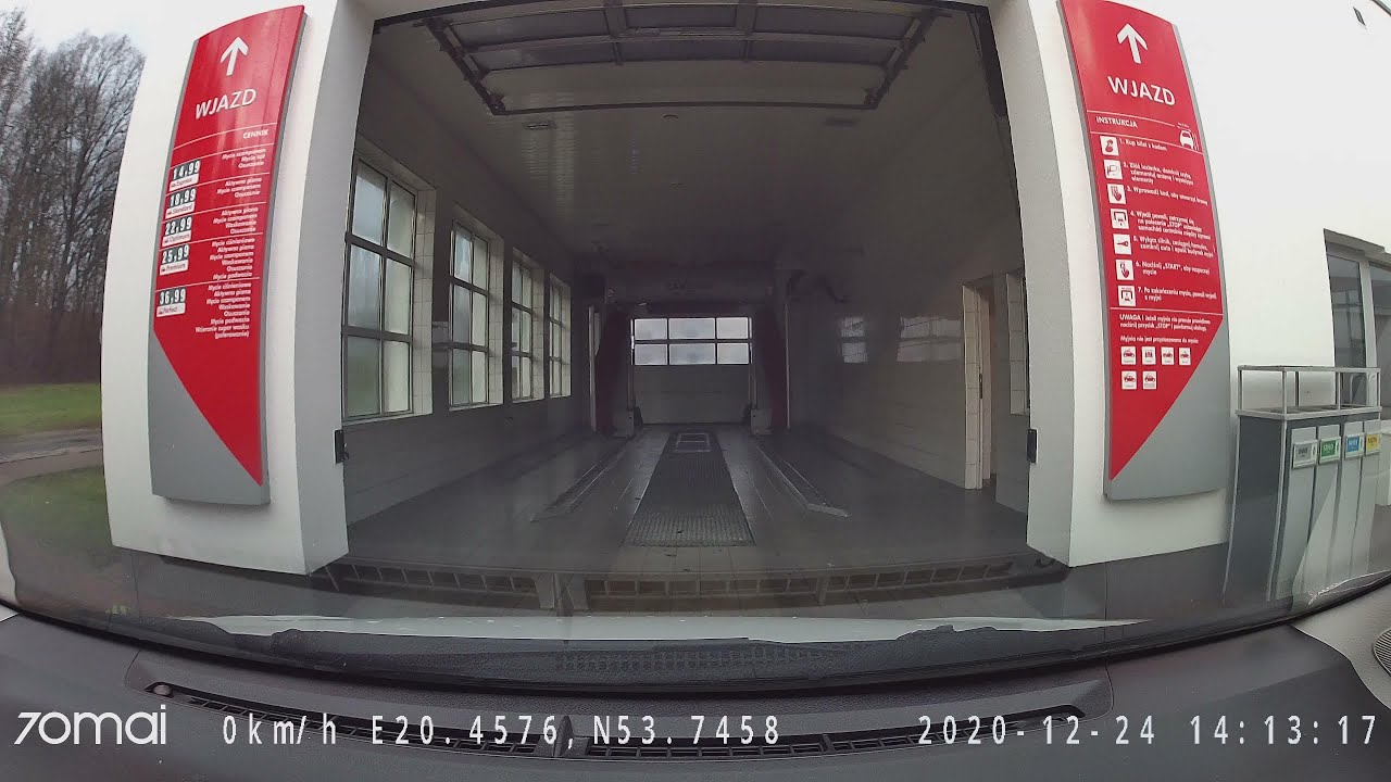 Automatyczna Myjnia Orlen program 2 - video bez suszenia okiem kamery