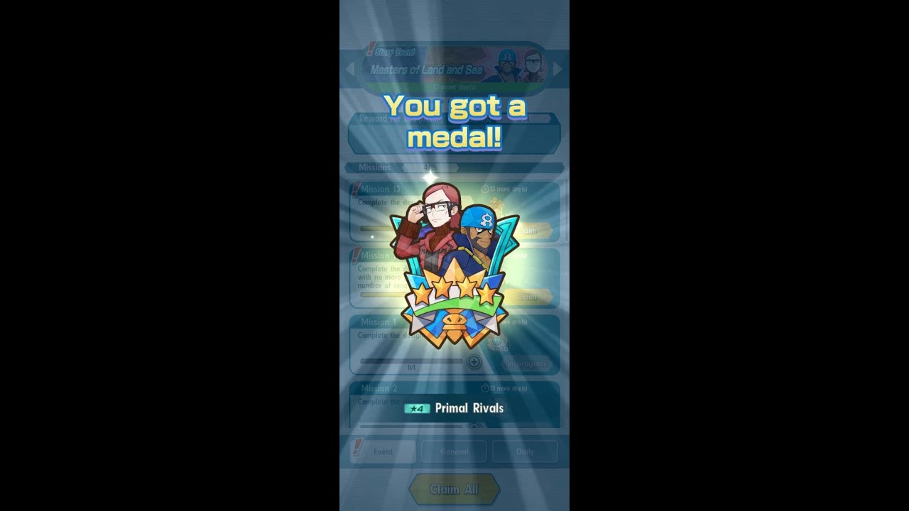 Pokemon Masters Ex: Masters of Land and Sea Event