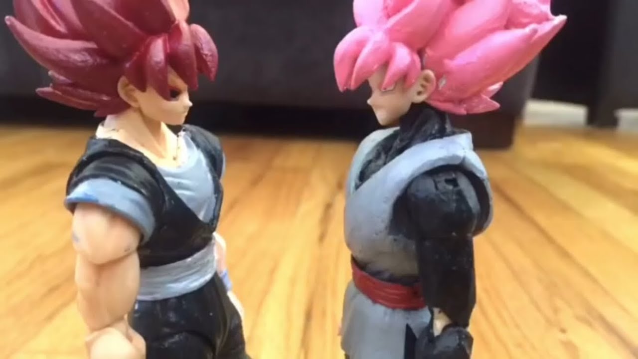 Dragon Ball Z stop motion: Evil Goku Vs Goku Black