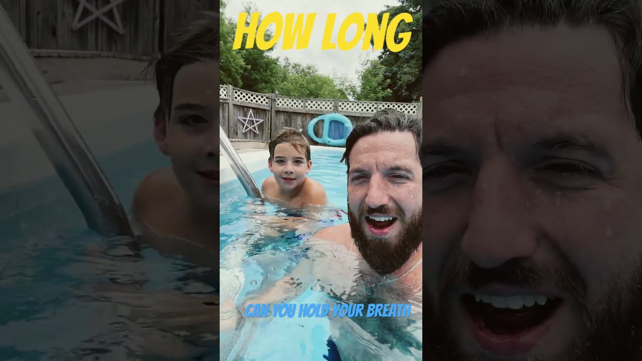 Just For Fun!! Holding Breath Challenge #poolparty #breathingexercises #holdyourbreath