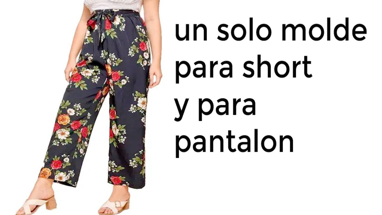 como hacer molde de pantalon tela plana con resorte pierna recta