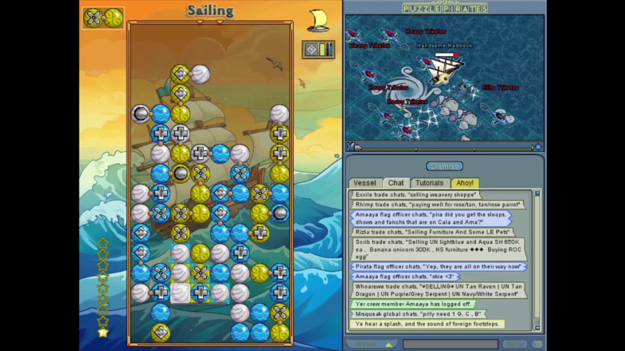 Sailing 4 Row Incred | No Platform Method | Puzzle Pirates | Jellyx