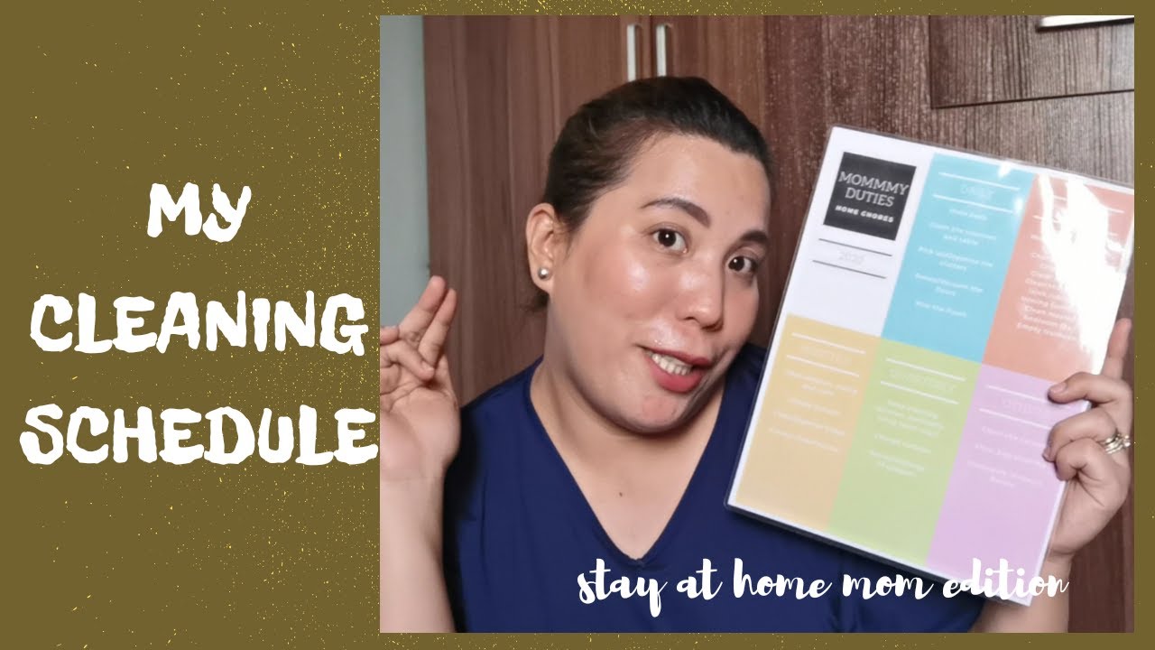 SAHM: CLEANING SCHEDULE - (VLOG020)