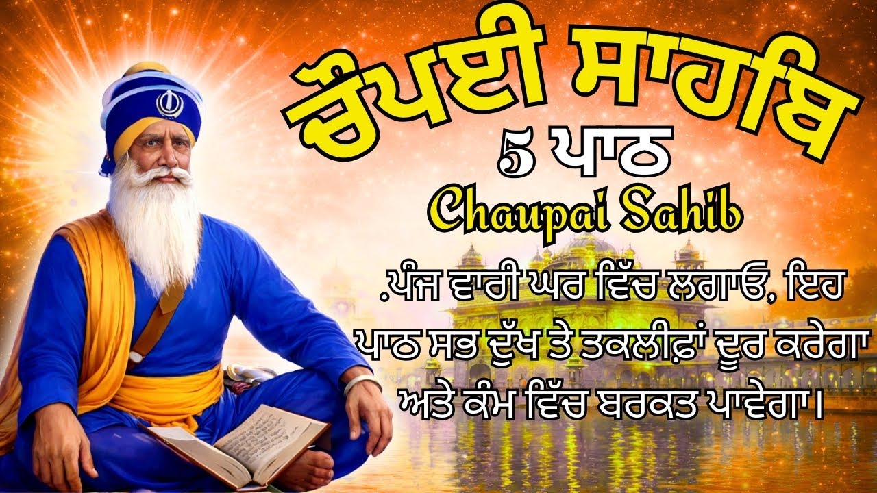 Chaupai Sahib 5 Path Live Path | Bhai Gurbaj Singh Ji | Latest Shabad 2026 | Shabad Gurbani Path