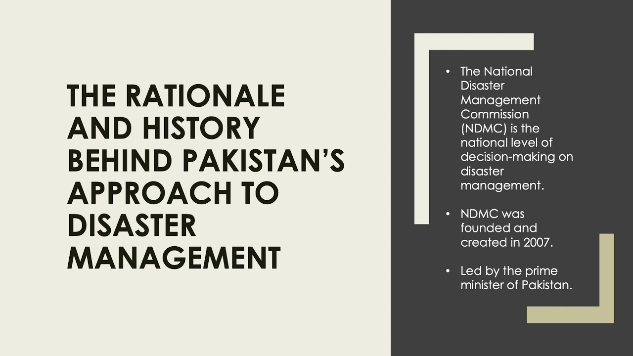 DISASTER MANAGEMENT: PAKISTAN